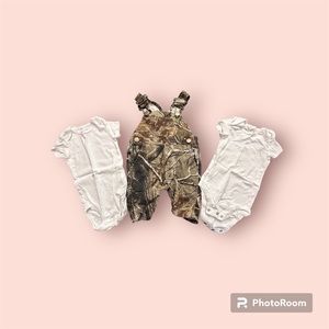 Bass Pro Camo Overalls for Baby (3 Months)